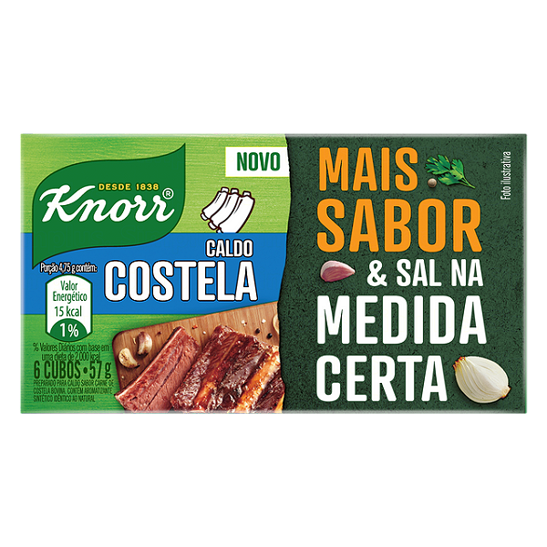 Caldo Knorr Costela 57Gr - Embalagem 10X57 GR - Preço Unitário R$2,52