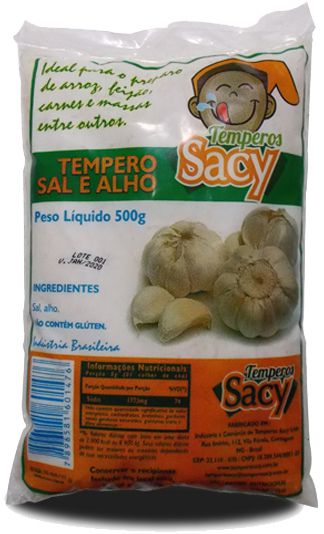 Tempero Pasta Sacy Alho E Sal 500Gr - Embalagem 24X500 GR - Preço Unitário R$2,55