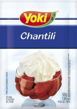 Po Para Chantilly Yoki 50Gr - Embalagem 12X50 GR - Preço Unitário R$8,53