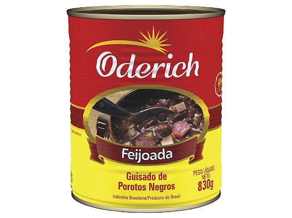 Feijoada Oderich Lata 830Gr - Embalagem 12X830 GR - Preço Unitário R$14,86