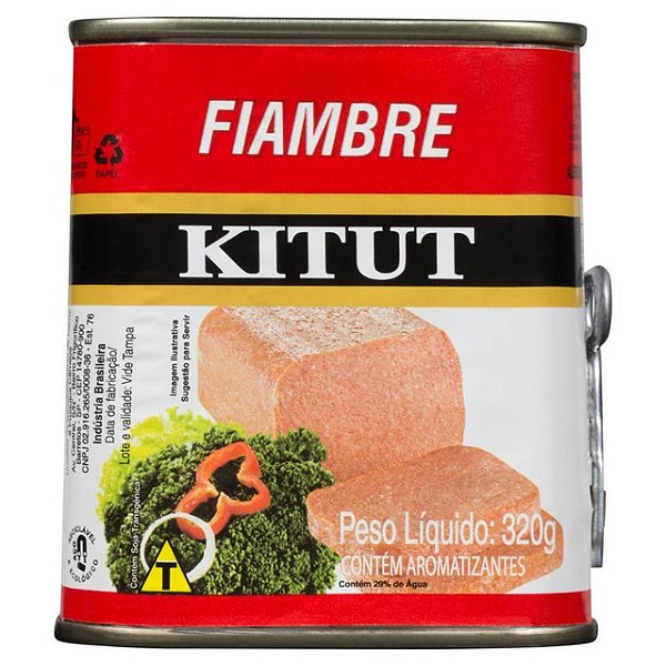 Fiambre Kitut 320Gr - Embalagem 24X320 GR - Preço Unitário R$10,55
