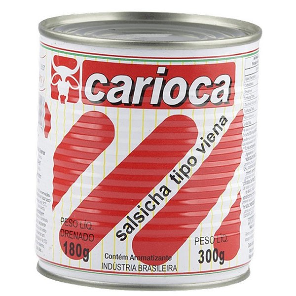 Salsicha Carioca Tipo Viena 180Gr - Embalagem 24X180 GR - Preço Unitário R$4,87