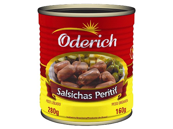 Salsicha Oderich Peritif Lata 160Gr - Embalagem 24X160 GR - Preço Unitário R$3,93