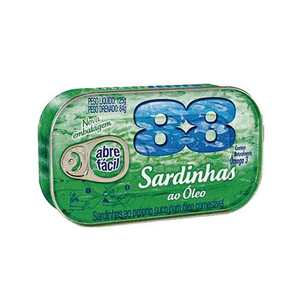 Sardinha 88 Oleo 125Gr - Embalagem 1X125 GR