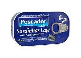 Sardinhas Laje Pescador Oleo 125Gr - Embalagem 1X125 GR