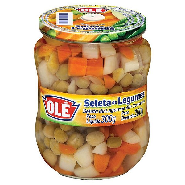 Seleta De Legumes Ole Vidro 170Gr - Embalagem 12X170 GR - Preço Unitário R$4,51