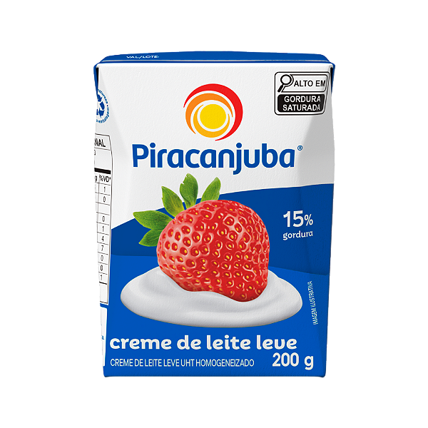 Creme De Leite Piracanjuba Tetrapack 200Gr - Embalagem 27X200 GR - Preço Unitário R$2,59