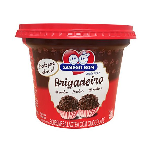 Doce De Festa Xamego Bom Brigadeiro Pote 400Gr - Embalagem 12X400 GR - Preço Unitário R$11,02