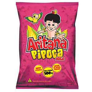 Pipoca Doce Aritana 100Gr - Embalagem 10X100 GR - Preço Unitário R$2,32