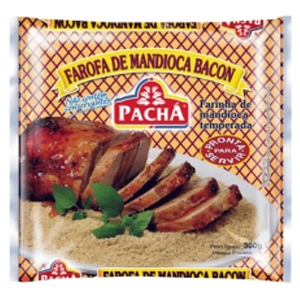 Farofa De Mandioca Pacha Sabor Bacon 300Gr - Embalagem 20X300 GR - Preço Unitário R$3,30