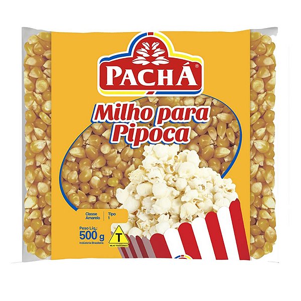 Milho De Pipoca Pacha Tradicional Sache 500Gr - Embalagem 20X500 GR - Preço Unitário R$3,16