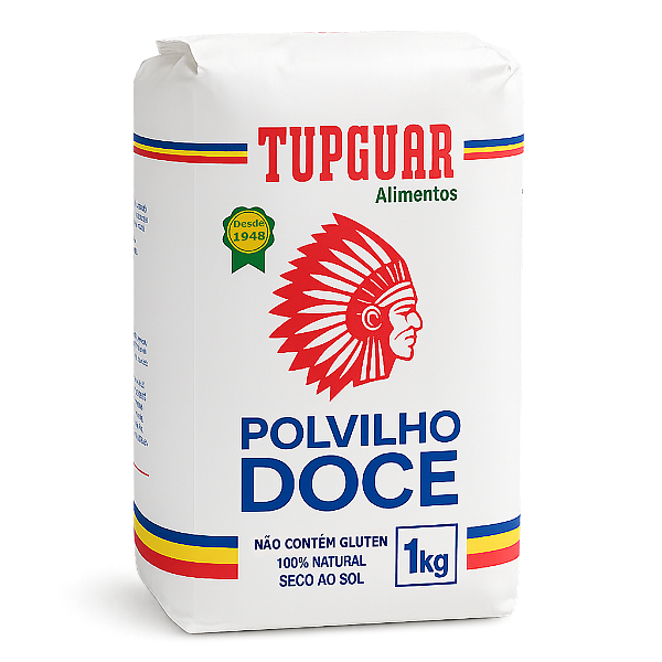 Polvilho De Mandioca Tupguar Doce 1Kg - Embalagem 20X1 KG - Preço Unitário R$8,77