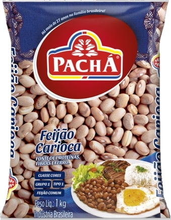 Feijao Carioca Pacha Tipo 1 - 1Kg - Embalagem 30X1 KG - Preço Unitário R$5,77