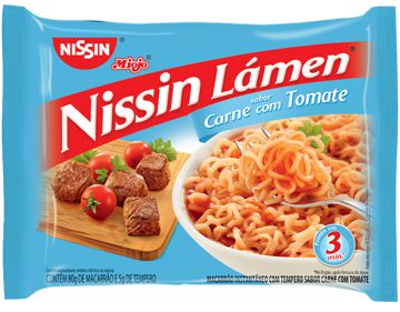 Macarrao Instantaneo Nissin Miojo Carne Com Tomate 85Gr - Embalagem 50X85 GR - Preço Unitário R$2,41