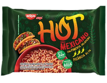 Macarrao Instantaneo Nissin Miojo Hot Mexicano 85Gr - Embalagem 50X85 GR - Preço Unitário R$2,46