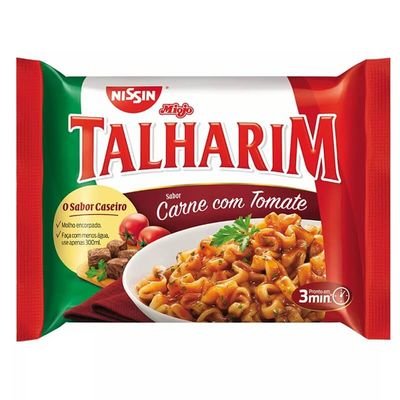 Macarrao Instantaneo Nissin Talharim Carne Com Tomate 99Gr - Embalagem 50X99 GR - Preço Unitário R$3,63