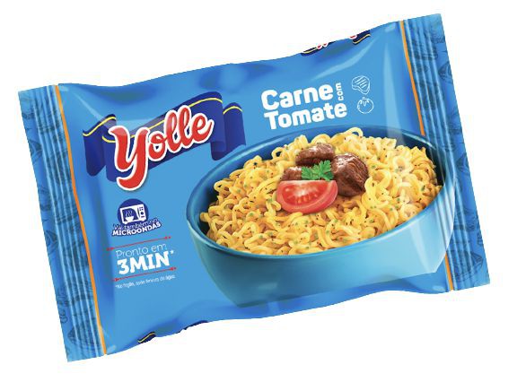 Macarrao Instantaneo Yolle Carne Com Tomate 63Gr - Embalagem 50X63 GR - Preço Unitário R$0,97