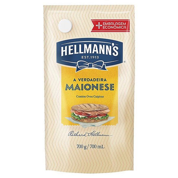 Maionese Hellmanns Tradicional Sache 700Gr - Embalagem 1X700 GR