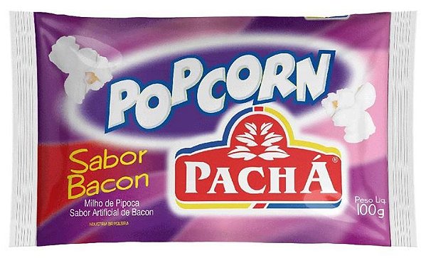 Milho De Pipoca Para Microondas Pacha Bacon 100Gr - Embalagem 24X100 GR - Preço Unitário R$2,01