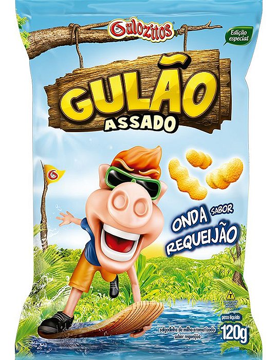 Salgadinho Laminado Gulao Requeijao 120Gr - Embalagem 10X120 GR - Preço Unitário R$3,74