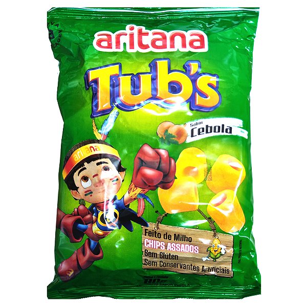Salgadinho Tradicional Aritana Cebola 80Gr - Embalagem 10X80 GR - Preço Unitário R$2,05