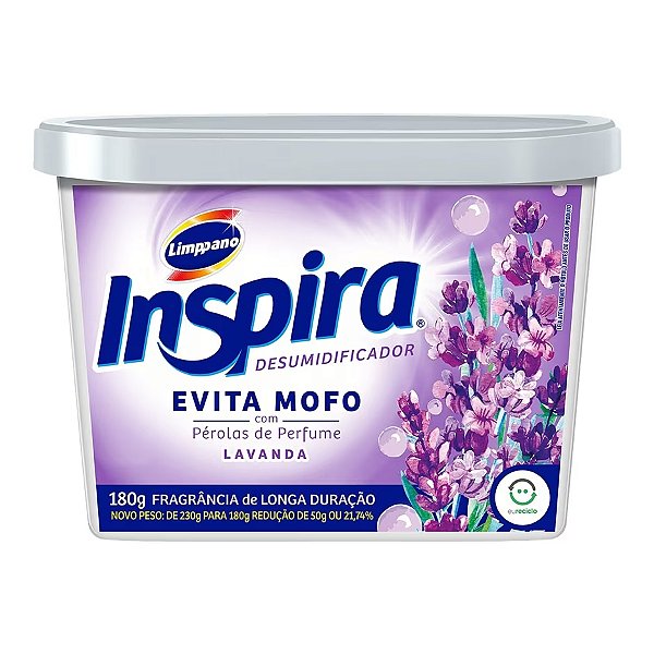 Antimofo Inspira Desumidificador Lavanda 180Gr - Embalagem 1X180 GR