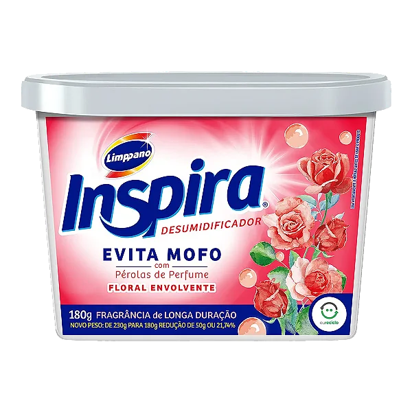 Antimofo Inspira Desumidificador Floral Envolvente 180Gr - Embalagem 1X180 GR