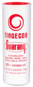 Corante Para Tecidos Tingecor Guarany Vermelho 09 - 40Gr - Embalagem 12X40 GR - Preço Unitário R$3,13