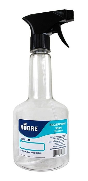 Borrifador Pulverizador Nobre Transparente 500Ml - Embalagem 1X500 ML