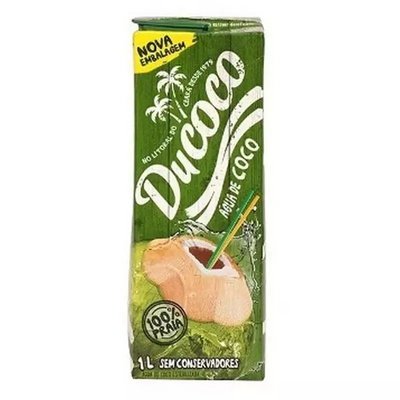 Agua De Coco Ducoco Tetrapack 1 Litro - Embalagem 12X1 LT - Preço Unitário R$10,27