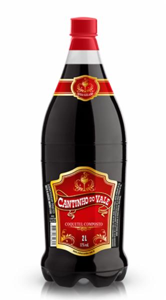 Vinho Coquetel Cantinho Vale Tinto Suave 2 Litros - Embalagem 6X2 LT - Preço Unitário R$9,35