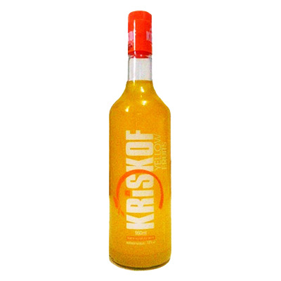 Vodka Kriskof Yellow Fruits 900Ml - Embalagem 6X900 ML - Preço Unitário R$13,35
