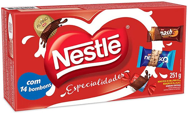Bombom Nestle Sortida Especialidades Caixa 251Gr - Embalagem 1X251 GR