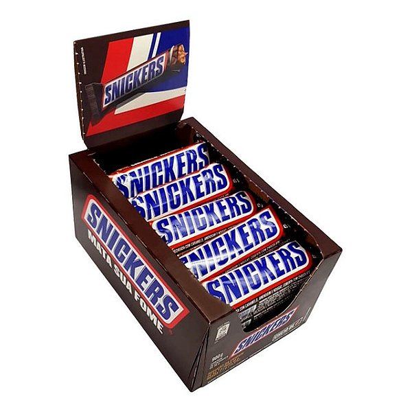 Chocolate Snickers Original 45Gr - Embalagem 20X45 GR - Preço Unitário R$3,46