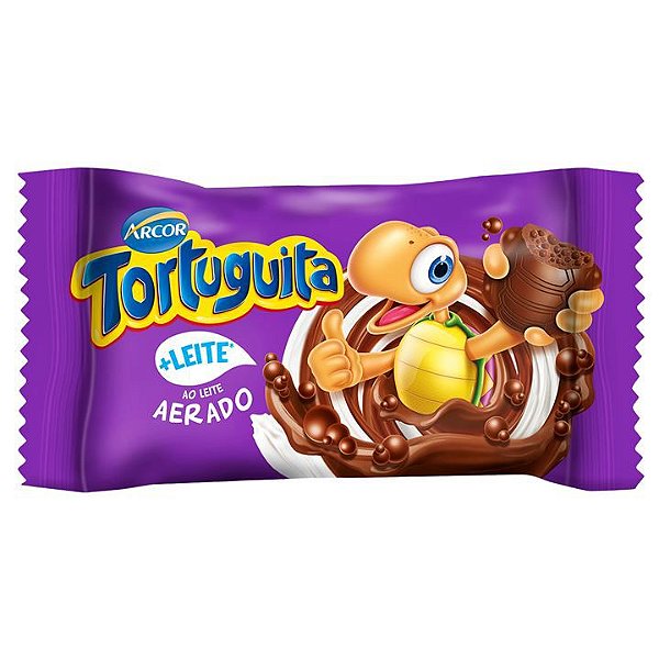 Chocolate Tortuguita Aerado 11,5Gr - Embalagem 24X11,5 GR - Preço Unitário R$1,23
