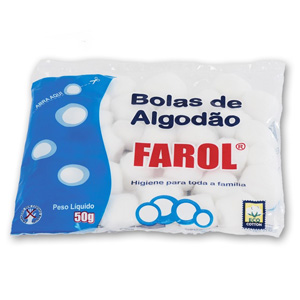Algodao Farol Bola 50Gr - Embalagem 20X50 GR - Preço Unitário R$2,85