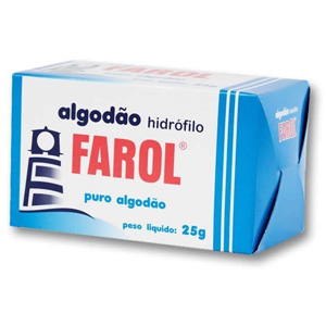 Algodao Farol Rolo 25Gr - Embalagem 10X25 GR - Preço Unitário R$2,18