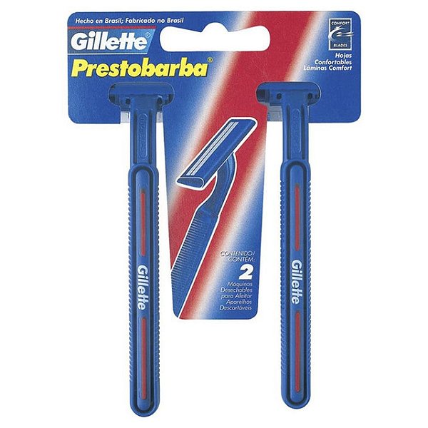 Aparelho De Barbear Prestobarba Max Regulavel Com 2 Unidades - Embalagem 12X2 UN - Preço Unitário R$4,81