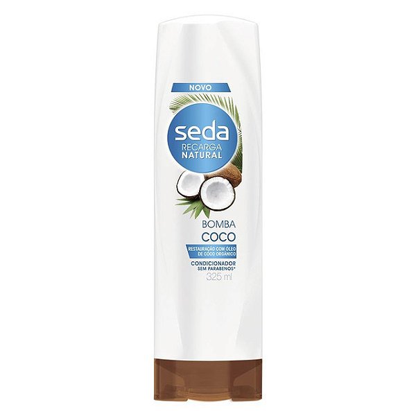 Condicionador Seda Recarga Natural Bomba De Coco 325Ml - Embalagem 1X325 ML