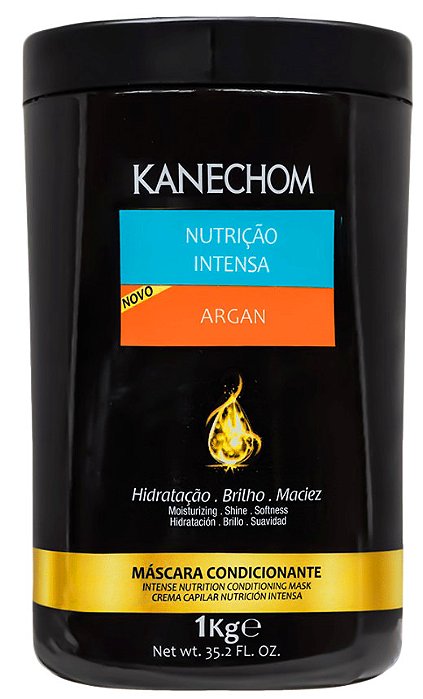 Creme De Cabelo Hidratante Kanechom Argan 1Kg - Embalagem 6X1 KG - Preço Unitário R$9,14