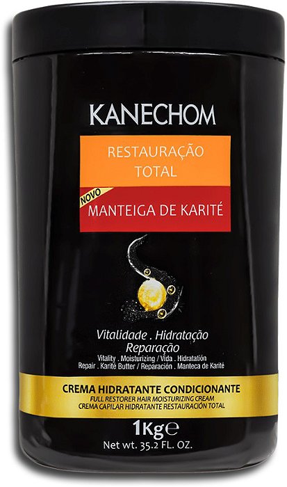 Creme De Cabelo Hidratante Kanechom Manteiga De Karite 1Kg - Embalagem 6X1 KG - Preço Unitário R$9,14