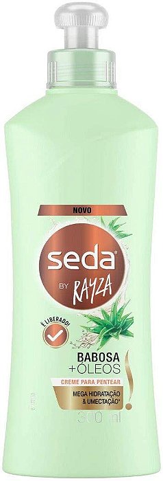 Creme De Cabelo Para Pentear Seda Babosa Oleos 300Ml - Embalagem 1X300 ML