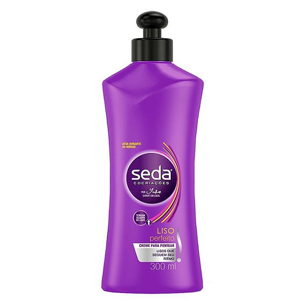 Creme De Cabelo Para Pentear Seda Liso Perfeito Anti-Frizz 300Ml - Embalagem 1X300 ML