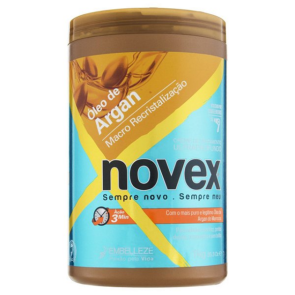 Creme De Cabelo Para Tratamento Novex Oleo De Argan/Macro Recristalizaçao 1Kg - Embalagem 1X1 KG