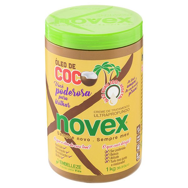 Creme De Cabelo Para Tratamento Novex Selagem Absoluta Oleo De Coco 1Kg - Embalagem 1X1 KG