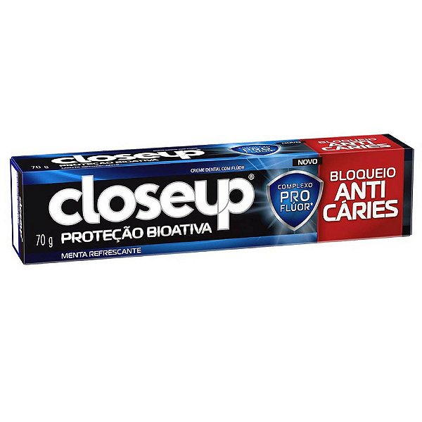 Creme Dental Close Up Proteçao Bioativa Anticarie 70Gr - Embalagem 12X70 GR - Preço Unitário R$3,17