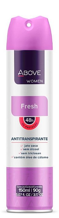 Desodorante Aerossol Above Feminino Fresh 150Ml - Embalagem 1X150 ML