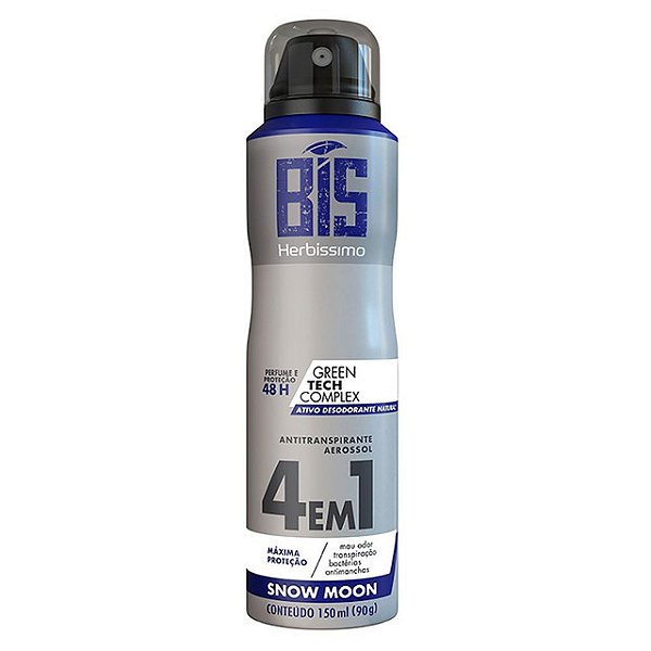 Desodorante Aerossol Herbissimo Bis Snow Moon 150Ml - Embalagem 1X150 ML