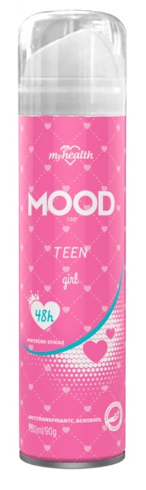 Desodorante Aerossol Mood Feminino Teen Girl 150Ml - Embalagem 1X150 ML