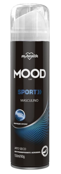 Desodorante Aerossol Mood Masculino Sport 150Ml - Embalagem 1X150 ML